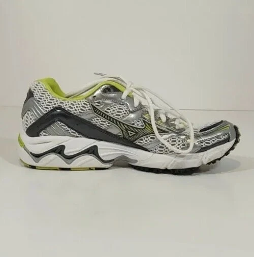 Mizuno Wave Inspire 6 Womens Size 7 Running Shoes White Green Sneakers Mesh EUC