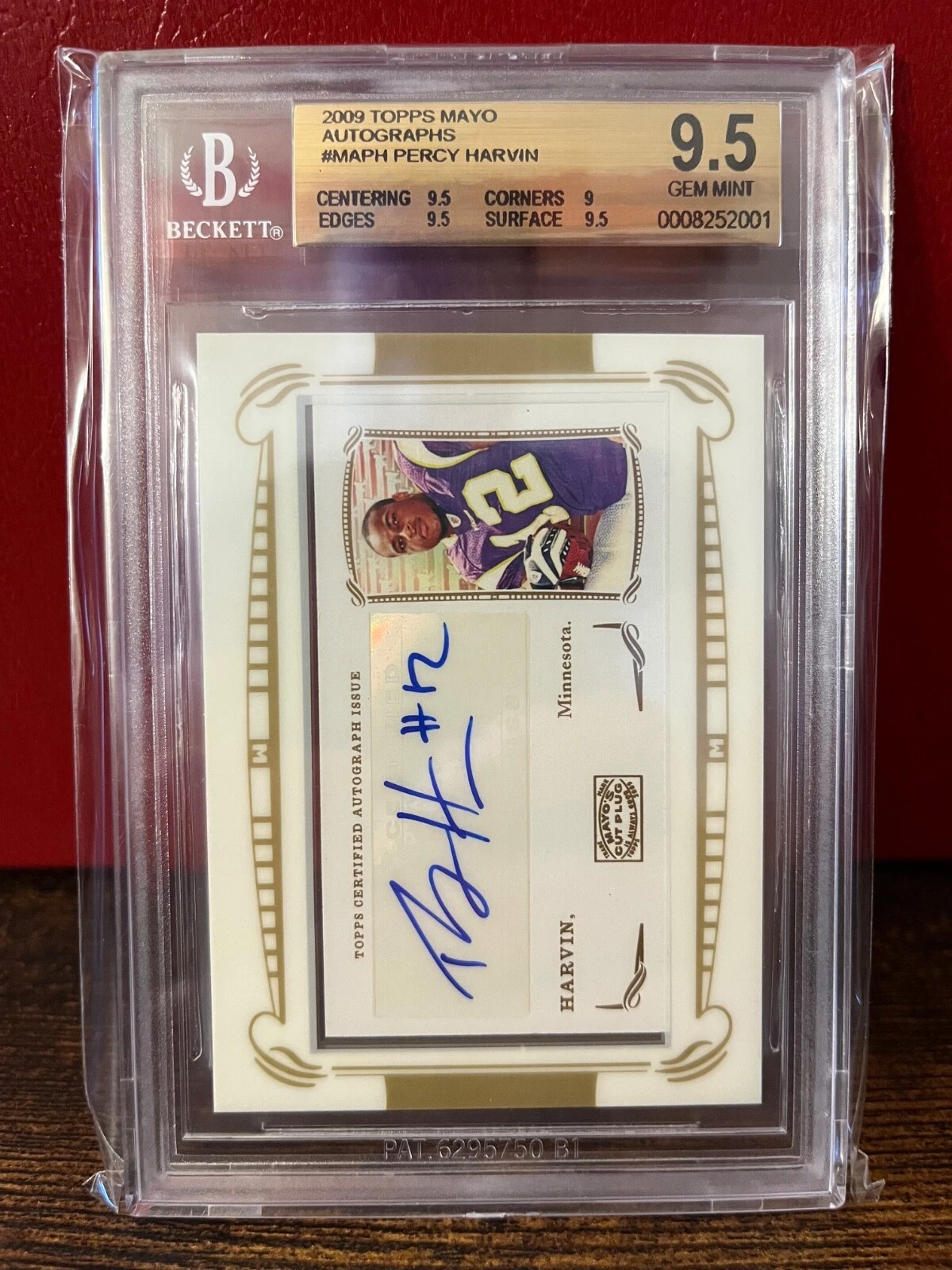 Percy Harvin Topps Mayo Autographs #MAPH Base