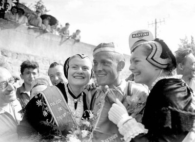 Dean De Groot Dutch racing cyclist winner of 13th stage of 1955 To- Old Photo