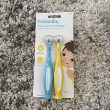 Fridababy Triple-Angled Tooth hugger 2 Toothbrushes 2+ Years