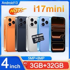 2026 Unlocked Smartphone i17 Mini 32GB Android Phone Dual SIM 4.0