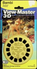 Walt Disney's Bambi 3d View-Master 3 Reel Packet