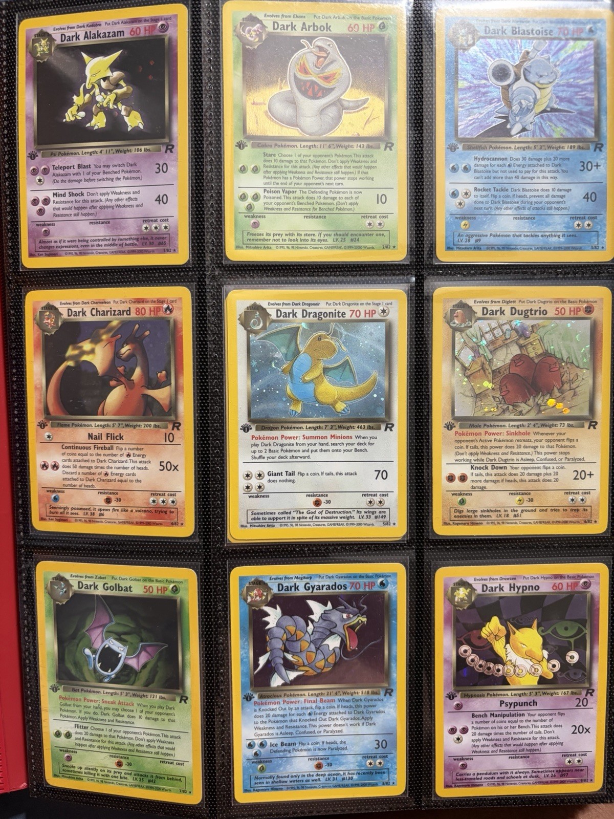 Team Rocket 1st Edition Complete Set Pokemon WOTC Vintage EX-NM 🔥