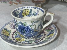 Antique Mason Patent Ironstone Regency Pattern coffee cup and saucer for one