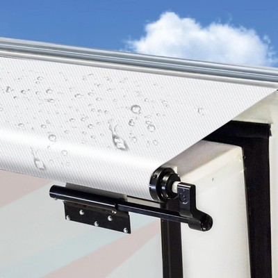 Xenjum RV Slide Out Awning Fabric Replacement, 18.5oz Heavy Duty Waterproof Viny