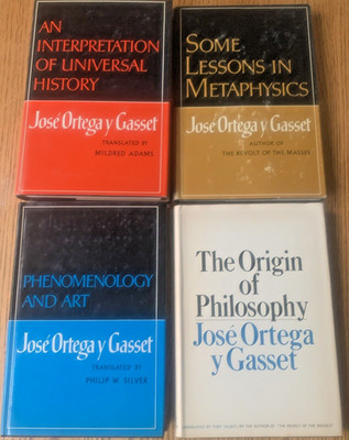 Lot of 4 Jose Ortega y Gasset Philosophy books (1st Ed. Norton Publishing) HC