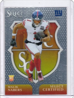 2024 Panini Select - Select Certified Rookies Malik Nabers #6 (RC) NY Giants