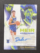 Ben Sheppard 2023-24 Panini Court Kings Heir Apparent Auto RC /125 #HA-BSP