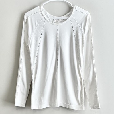 Athleta Women's Foothill Seamless Long Sleeve Top White Size Medium