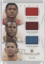 2012 Panini Immaculate Trios Materials 78/99 Austin Rivers Bradley Beal #57 4l3