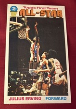 1976-77 Topps #127 JULIUS ERVING  Topps First Team All-Star  HOF