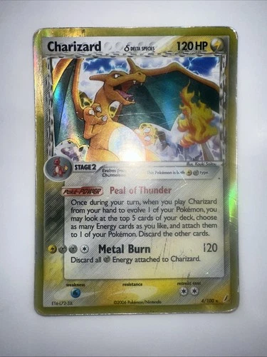 Charizard (Delta Species) 4/100 Crystal Guardians Holo PSA 1 Candidate 💎