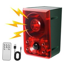 Alarma Solar de Movimiento para Exteriores - Sonido de Ladridos de Perro y