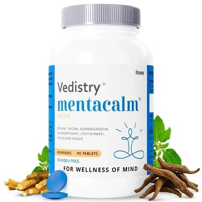 Vedistry Mentacalm Tabletten klinisch erwiesen zur Reduzierung von Stress &...