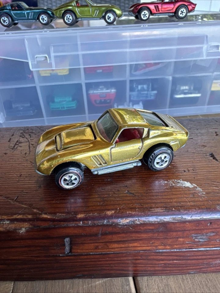 Johnny Lightning Topper Custom Ferrari - Gold - WUNDERSCHÖN - Vintage Redline