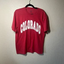 Port and Company Colorado T Shirt Red Adult Large L/G Graphic Tee