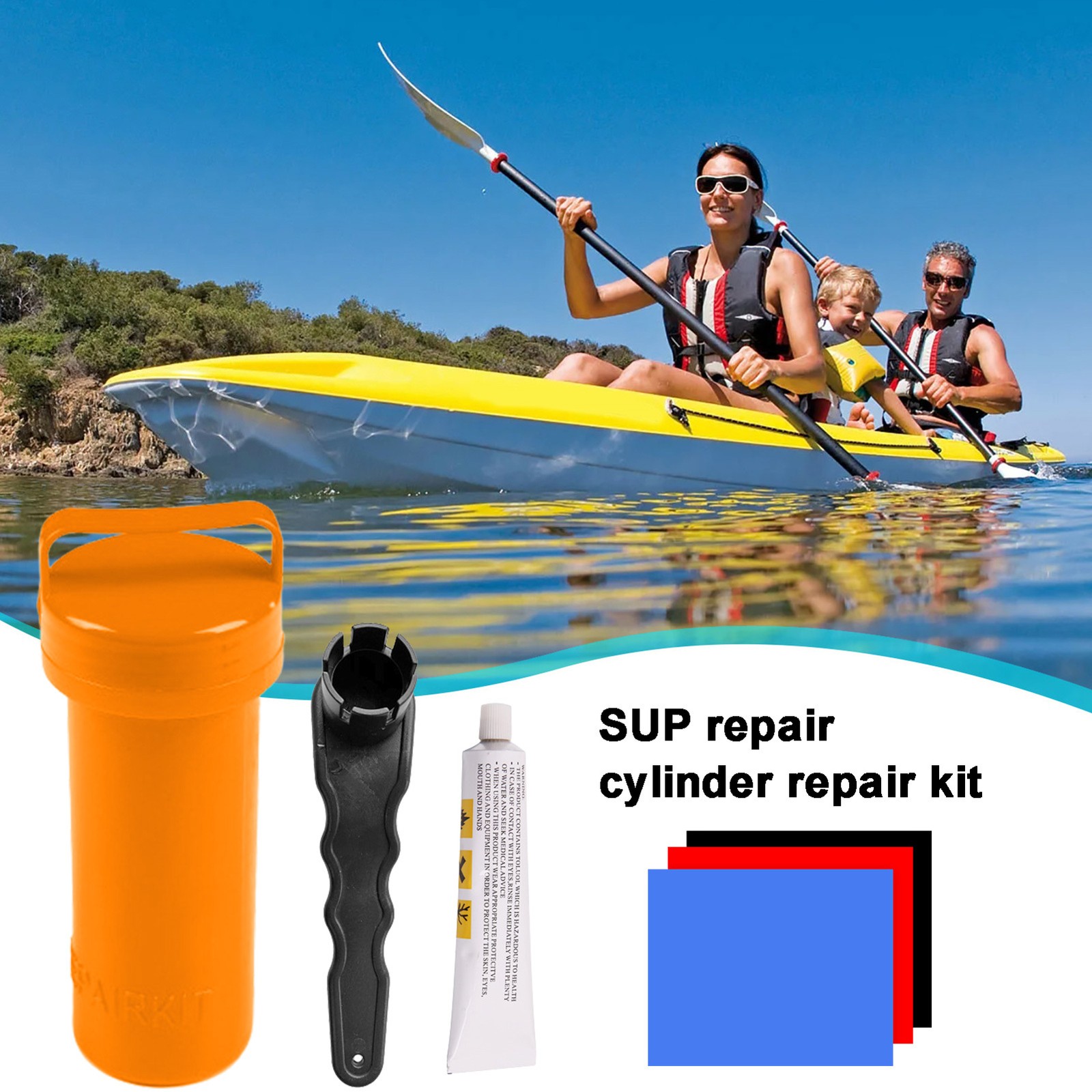 Paddle Board repair tool Puncture Tear Repair Kit Dinghy Inflatable Boat Kayak