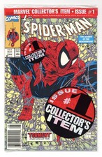Spider-Man 1BP McFarlane Newsstand Polybagged Variant NM- 9.2 1990