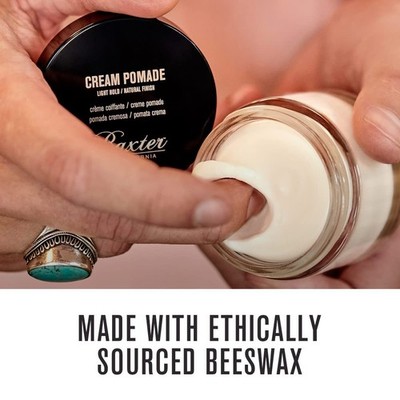 New BAXTER OF CALIFORNIA CREAM POMADE 2 OZ LIGHT HOLD Natural Finish