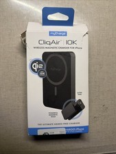 myCharge - CliqAir IOK Wireless MagSafe Powerbank - 10,000 mAh - Black