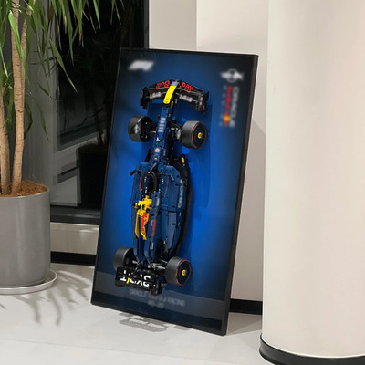 LEGO Red Bull Formula 1 42206 F1 Display Frame Wall Mount Storage FREE FAST SHIP