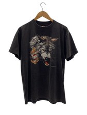 HARLEY DAVIDSON T-SHIRT 90ST SHIRT L COTTON Black Used