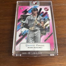 2025 Topps Pristine Griffin Conine /15 Pink Refractor RC Encased Miami Marlins