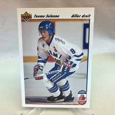 1991-92 Upper Deck French Hockey - Teemu Selanne #21 Rookie Card RC. rookie card picture