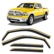 in-Channel Window Rain Guard for Dodge Ram 1500 2009-2018 Ram 1500 Crew Cab