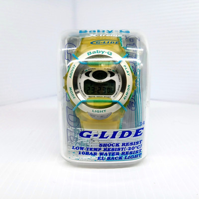 [Serviced] Casio Baby-G G-LIDE BGM-100 X-treme G'MIX Yellow w/ Box New Battery
