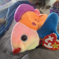 Beanie Babies 4254 Lips The Fish Toy - Free shipping