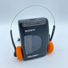 ⭐ Sony Walkman WM-FX10 AM/FM Cassette Player ~ New Belts ~ Reconditioned!