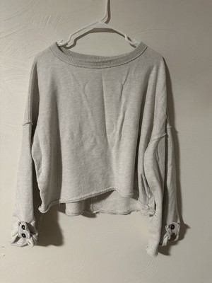 Project Social T Los Angeles Women s Long Sleeve Knit Crop Sweater Size M
