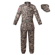Deluxe Kid's Camo Combat soldier costume 4-6 Years  