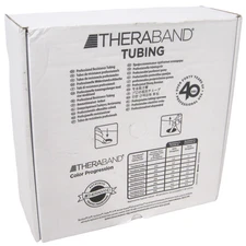 TheraBand Black Resistive Exercise Tubing 100 Ft 7.3 Pound Resistance