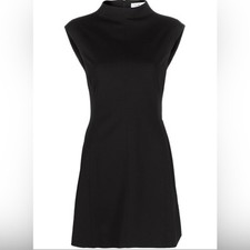 There Was One Mock-neck Little Black Dress Size 6 EUC Stretch