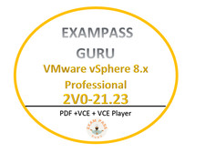 2V0-21.23 VMware vSphere 8.x Professional 107 Questions JANUARY UPDATES