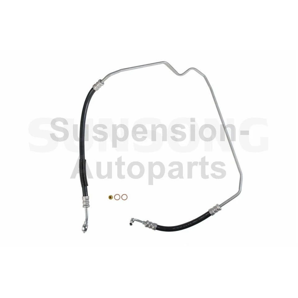 Manguera de línea de presión de dirección asistida Sunsong para Nissan D21_SU 1986 1987 1988 1989 Foto 3 de 4