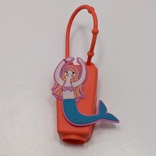 Coral Mermaid Hand Sanitizer Holder Silicone Fits 1oz Bottles Keychain Accessory