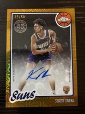 2025 Topps Chrome Basketball Koby Brea Gold Mojo Anniversary Auto /50