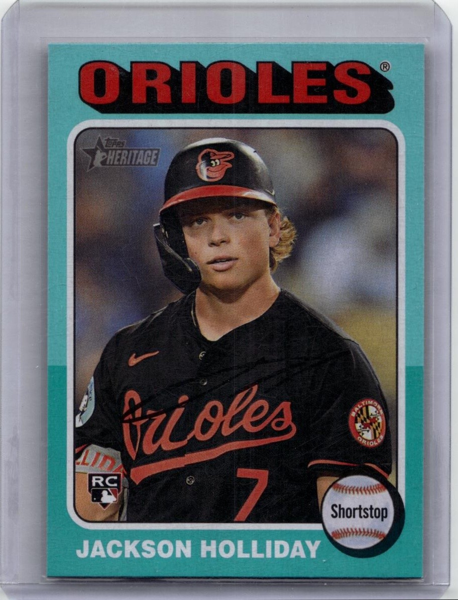 2024 Topps Heritage - Aqua Border #692 Jackson Holliday