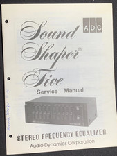 ADC SS-5 Sound Shaper Five 5 Graphic Equalizer Service Manual Original