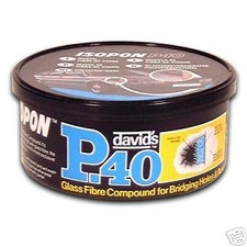 Davids Isopon P40 fibre glass 250ml car body repair etc
