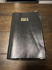 Holy Bible King James Version, KJV Referenced Giant Print Handi-size Vtg 1986