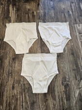 3 VTG 1980's 1990's Men's Jockey White Classic Briefs Y Front Made USA Sz 36
