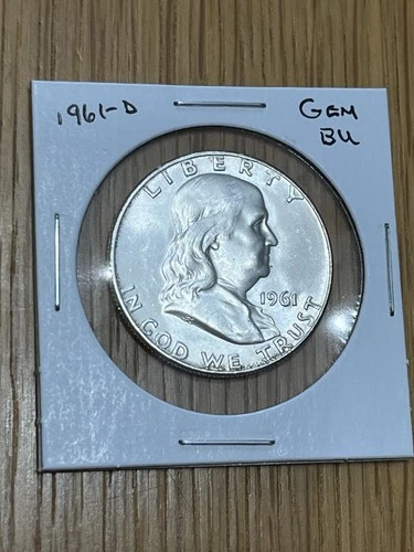 1961-D Gem BU Franklin Half Dollar