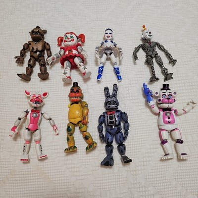 Funtime Freddy 5'' Figure Five Nights at Freddy's FNAF 2017 Lot Of 8 Figures 