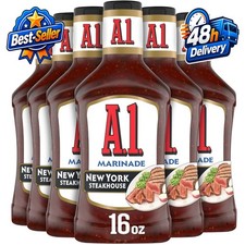 A.1. New York Steakhouse Marinade - 16 oz Bottles, Pack of 6