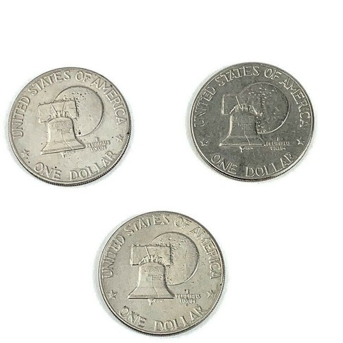 Eisenhower Coins 1779-1976 Liberty Bell w/Moon One Dollar Collectible - Picture 2 of 4