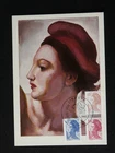 Liberté de Gandon art Eugene Delacroix painting maximum card France 1982 (4)